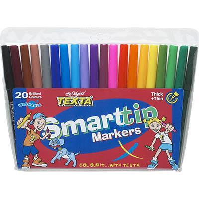 Texta Smarttip Colouring Marker Assorted Wallet 20 0202511 - SuperOffice