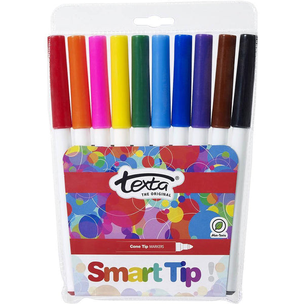 Texta Smarttip Colouring Markers Assorted Wallet 10 49878 - SuperOffice