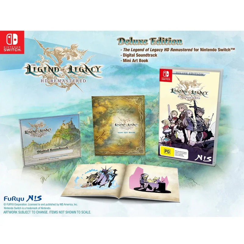 The Legend of Legacy HD Remastered Deluxe Edition Nintendo Switch Game 810100863395 - SuperOffice