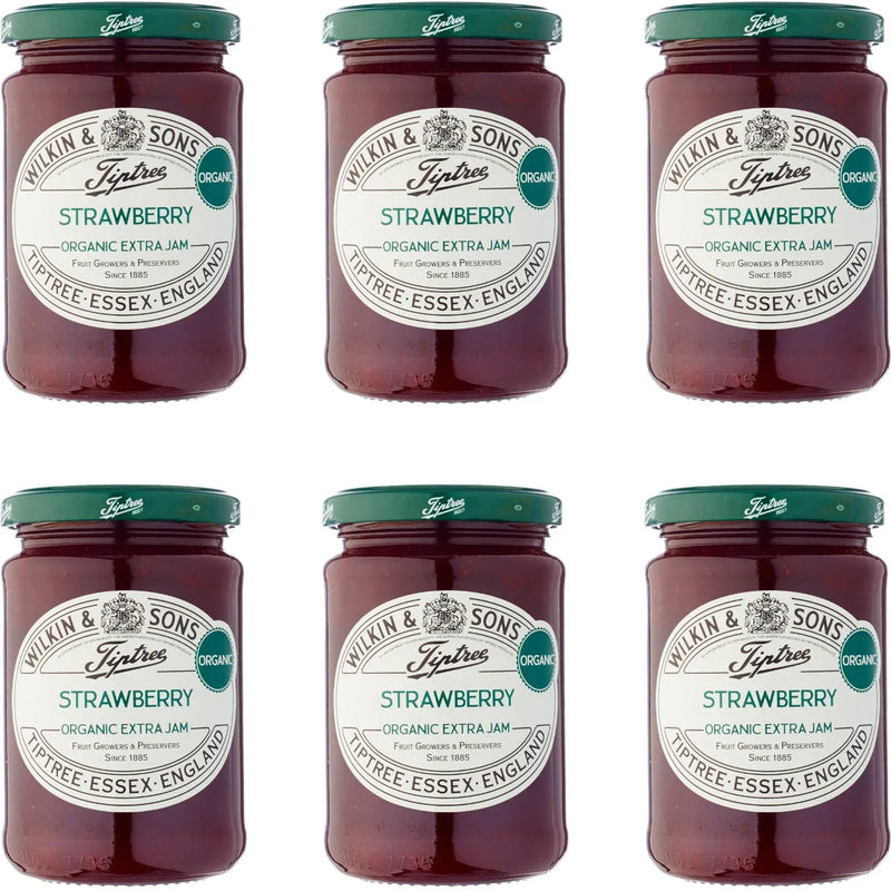 Tiptree Organic Strawberry Conserve 340g 6 Pack Bulk DJM124 - SuperOffice