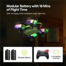 Tomzon A23 Mini Drone with LED Dazzling Lights Black A23-B - SuperOffice
