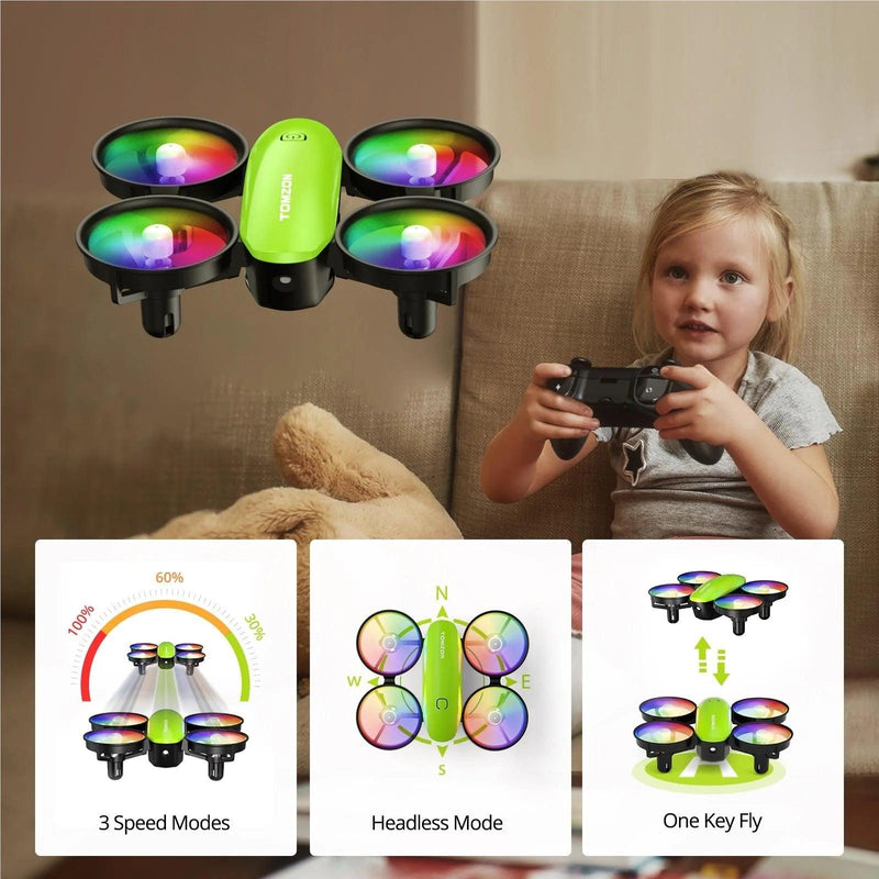 Tomzon A23 Mini Drone with LED Dazzling Lights Green A23-G - SuperOffice