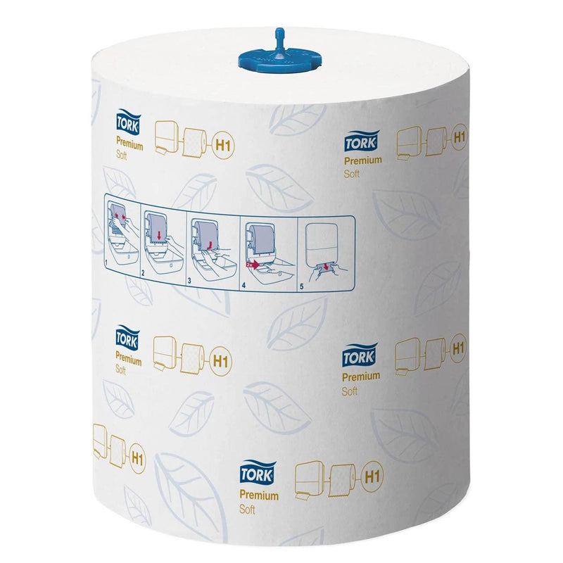 Tork Matic H1 Extra Soft Hand Towels Roll 2ply Premium 100m Carton 6 Rolls 290016 - SuperOffice