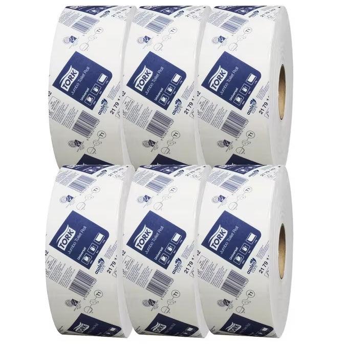 Tork T1 Jumbo Toilet Paper Roll 1ply Universal 600m x 6 Rolls/Carton 2179142 - SuperOffice
