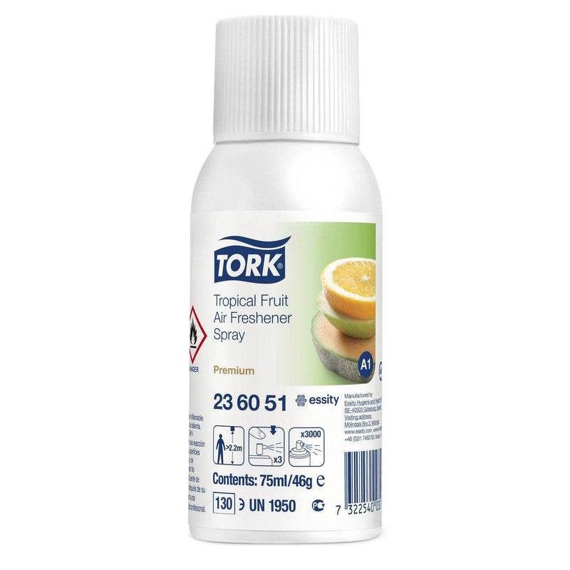 Tork Tropical Fruit Air Freshener Spray A1 75ml x 12 Cans/Carton 236051 - SuperOffice