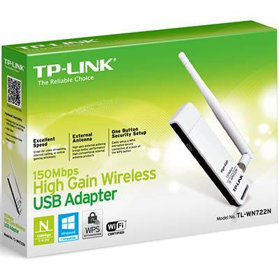Tp-Link Wn722N 150Mbps High Gain Wireless Usb Adapter NWTL-WN722N - SuperOffice
