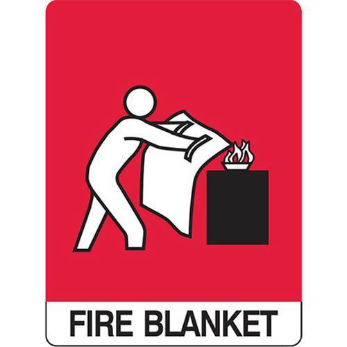 Trafalgar Fire Sign Fire Blanket 300x225mm B841047 - SuperOffice