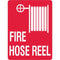 Trafalgar Fire Sign Fire Hose Reel 250x180mm B838654 - SuperOffice