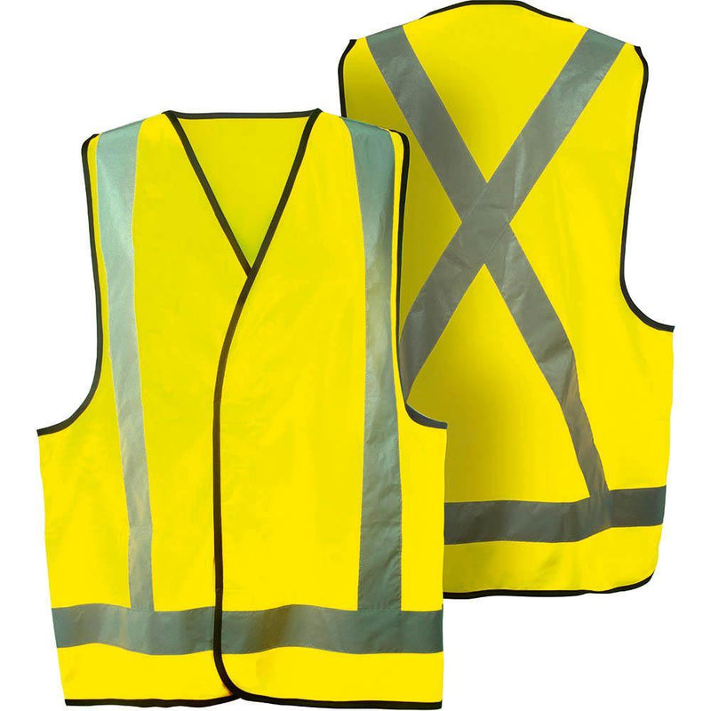 Trafalgar Hi-Vis Day Night Safety Vest Yellow 3XL 102341 - SuperOffice