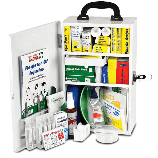 Trafalgar Workplace First Aid Kit Metal Case Wall Mount 876478 WM1 - SuperOffice