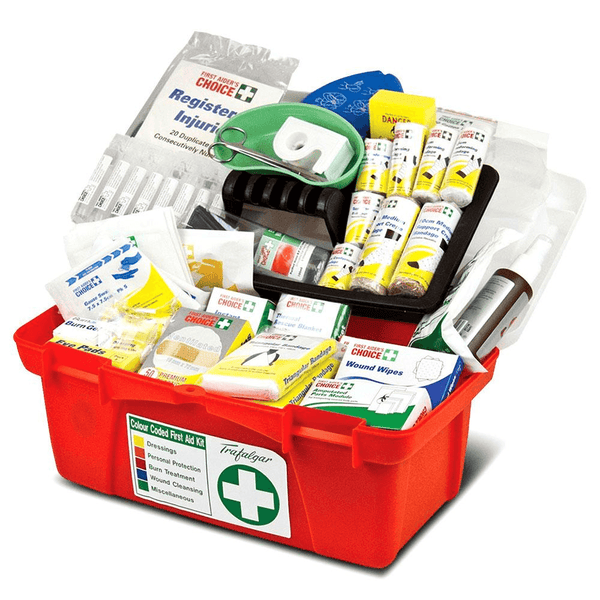 Trafalgar Workplace First Aid Kit Portable Hard Carry Case 876477 - SuperOffice
