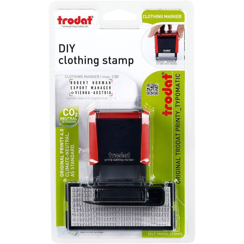 Trodat 4911 Eco Printy Self-Inking Stamp 38x14mm Clothing Stamp T404911CM - SuperOffice