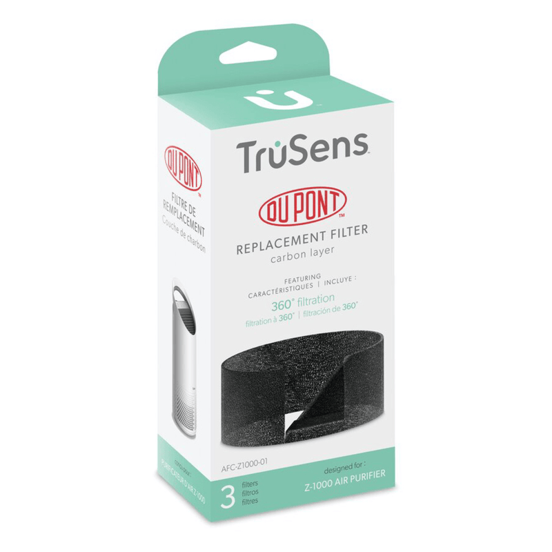 Trusens Replacement Carbon Filters 3 Pack Z1000 Small Air Purifier AFCZ100001AU - SuperOffice