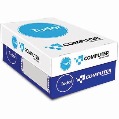 Tudor Computer Listing/Continuous Paper 60Gsm 11 X 9.5 Inch 2000 Sheets 141430 - SuperOffice