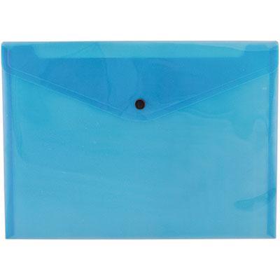 Tudor Document Wallet Push Stud Closure A4 Blue 141377 - SuperOffice