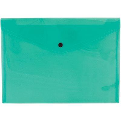 Tudor Document Wallet Push Stud Closure A4 Green 141378 - SuperOffice