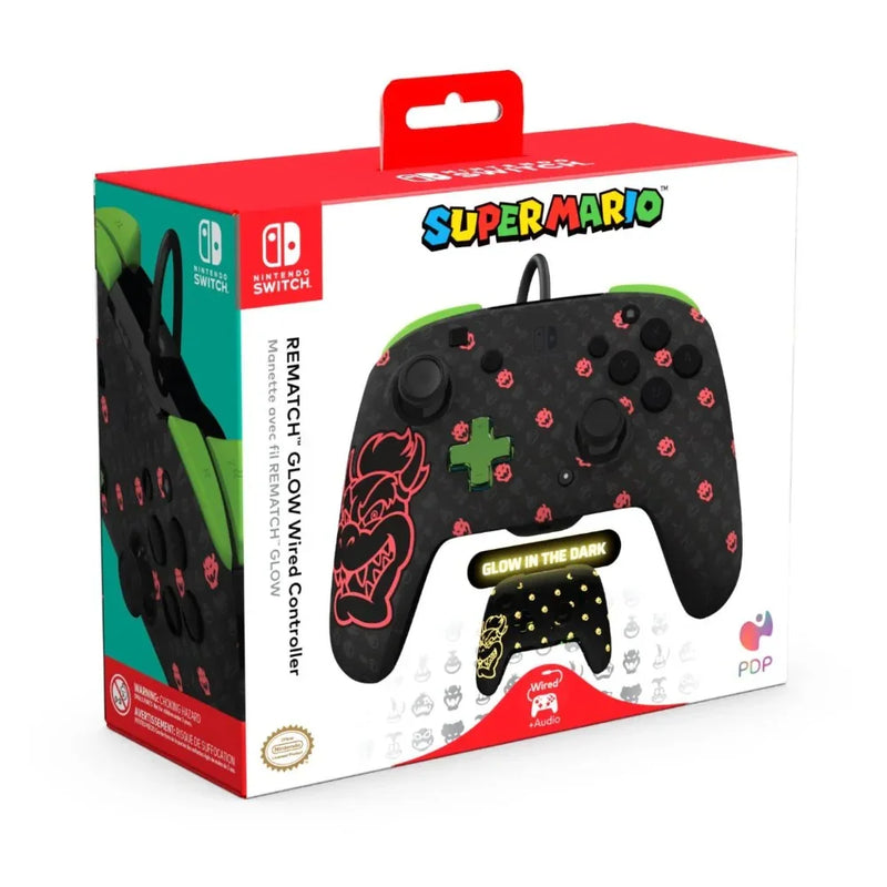 Turtle Beach Controller for Nintendo Switch Rematch Glow Wired Controller Bowser 166100 - SuperOffice