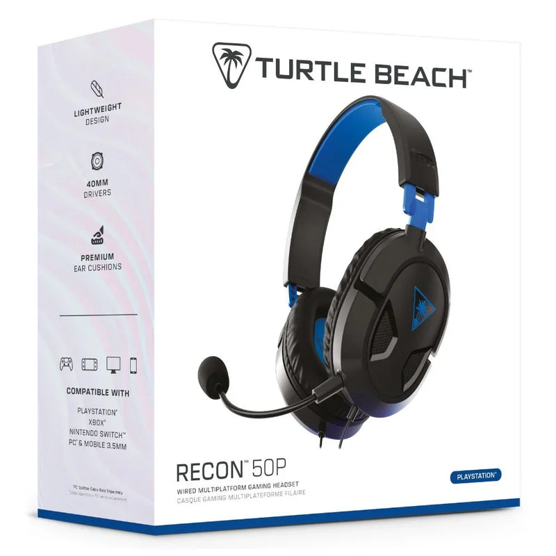 Turtle Beach Ear Force Recon 50P Headset Headphones Microphone PS4 PS5 FS-TBS-3303-01 - SuperOffice