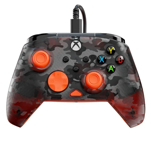 Turtle Beach Rematch Core Wired Controller Gaming for Xbox Ghost Black Camo Orange 170815 - SuperOffice