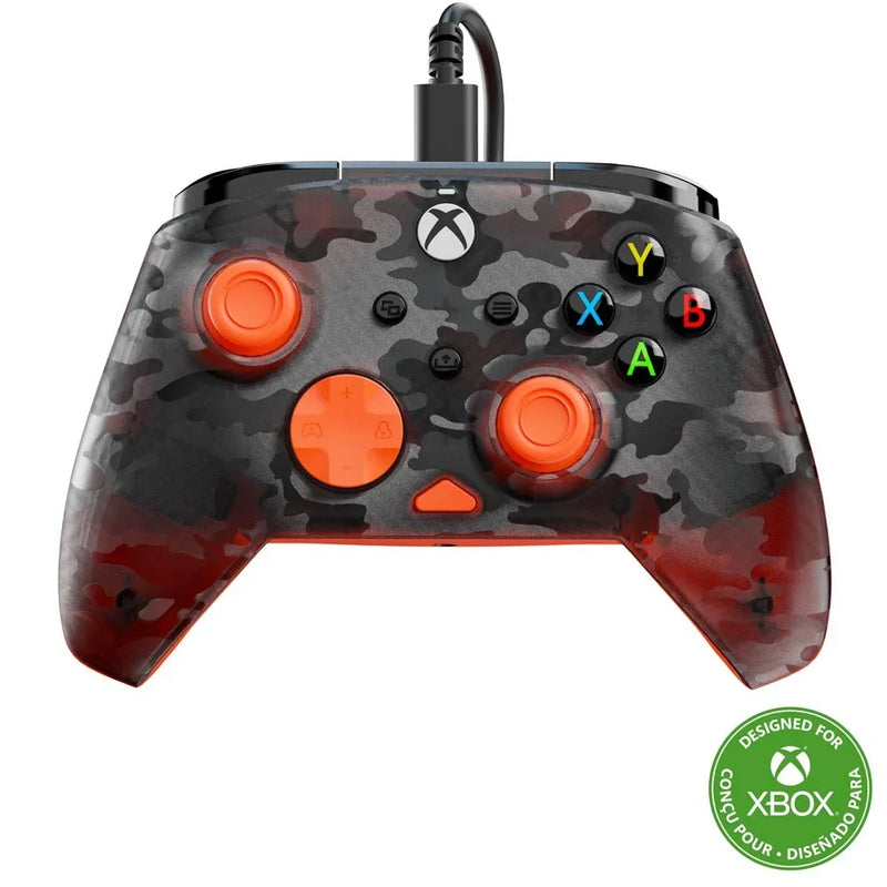 Turtle Beach Rematch Core Wired Controller Gaming for Xbox Ghost Black Camo Orange 170815 - SuperOffice