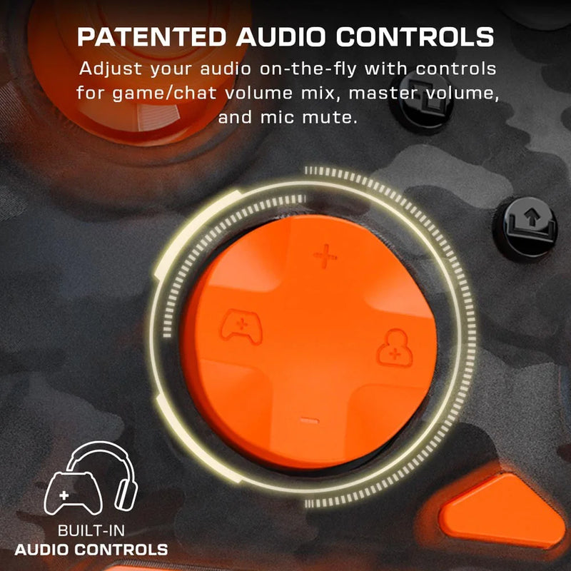 Turtle Beach Rematch Core Wired Controller Gaming for Xbox Ghost Black Camo Orange 170815 - SuperOffice