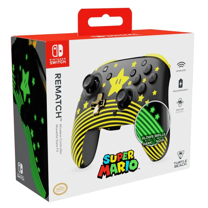 Turtle Beach Rematch Wireless Gaming Controller for Nintendo Switch Super Mario Star 170885 - SuperOffice