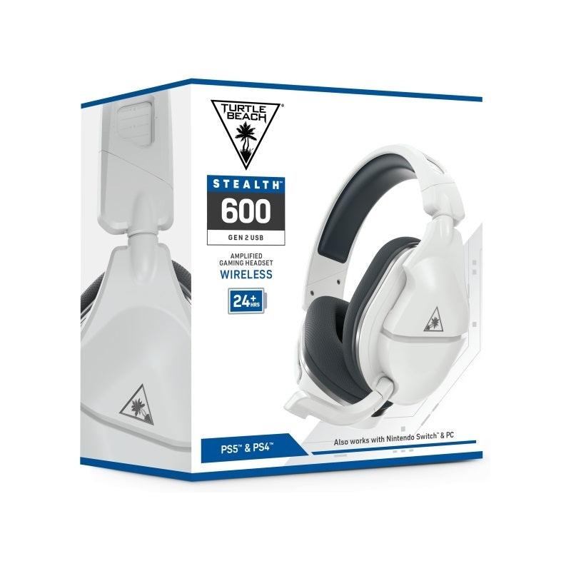 Turtle Beach Stealth 600P Gen 2 USB Wireless Gaming Headset Headphones PlayStation PS5 PS4 Switch PC White FS-TBS-3180-01 - SuperOffice