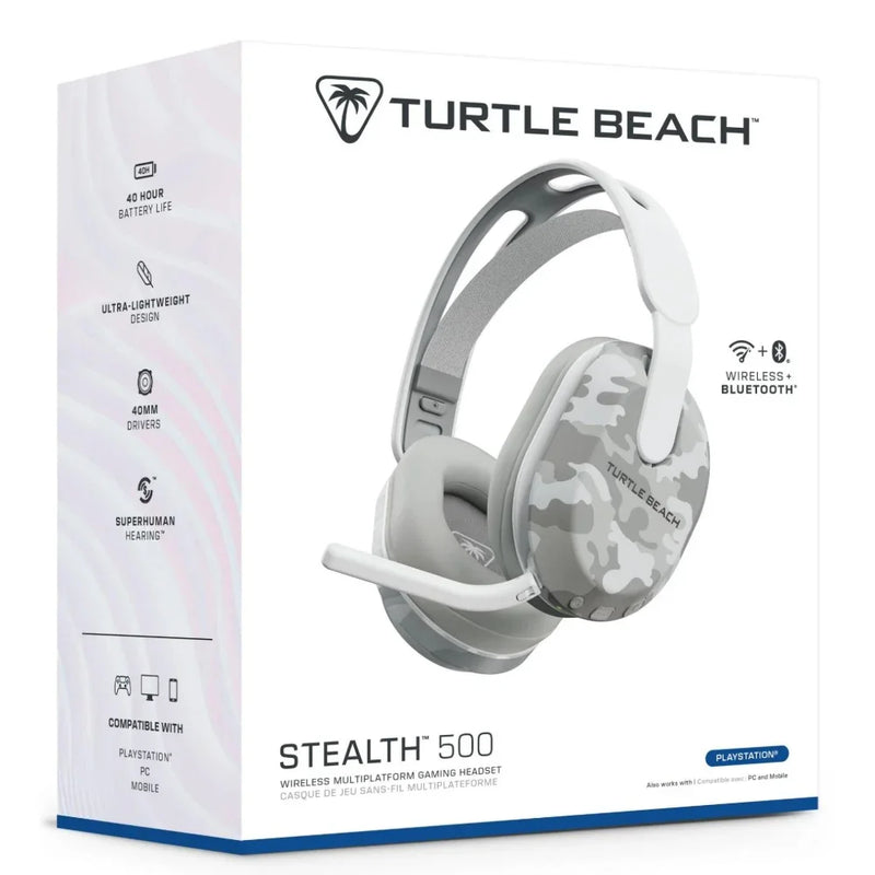 Turtle Beach Stealth Headset 500P Gaming Wireless PlayStation Xbox PC Arctic Camo 170865 - SuperOffice