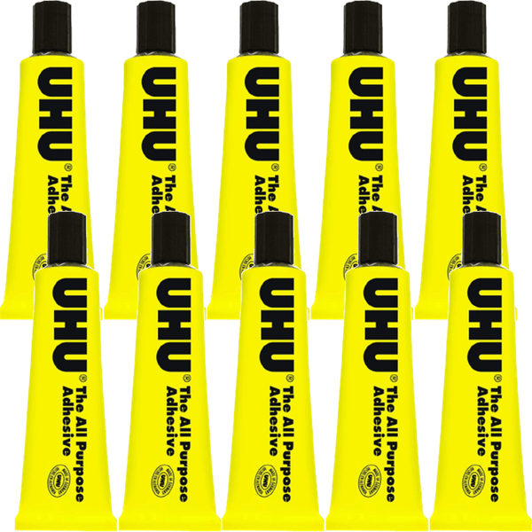 UHU All Purpose Adhesive Liquid Glue Super Strong 35mL 10 Pack 33-42875 (10 Pack) - SuperOffice