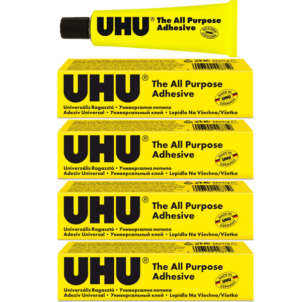 Uhu All Purpose Adhesive Liquid Glue Super Strong 35mL 5 Pack 33-42875 (5 Pack) - SuperOffice