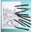 Uni-Ball 200 Pin Fineliner Fine Line Pen 0.6mm Black Box 12 PIN06200BK (Box 12) - SuperOffice