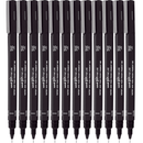 Uni-Ball 200 Pin Fineliner Pen 0.05mm Box 12 PIN005200BK (Box 12) - SuperOffice