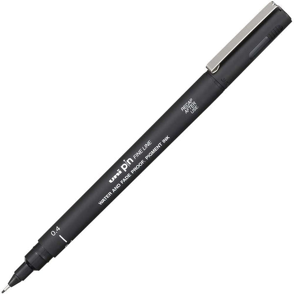 Uni-Ball 200 Pin Fineliner Pen 0.4Mm Black PIN04200BK - SuperOffice