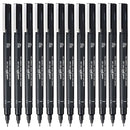 Uni-Ball 200 Pin Fineliner Pen 0.5mm Thin Black Box 12 PIN05200BK (Box 12) - SuperOffice
