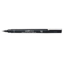 Uni-Ball 200 Pin Fineliner Pen 0.5mm Thin Black Box 12 PIN05200BK (Box 12) - SuperOffice