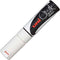 Uni-Ball Chalk Marker Broad Chisel Tip 15Mm White PWE17KWH - SuperOffice