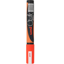 Uni-Ball Chalk Marker Bullet Tip 2.5mm Fluoro Orange 6 Pack PWE5MFLOR (6 Pack) - SuperOffice