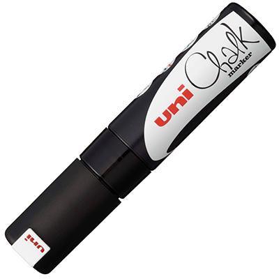 Uni-Ball Chalk Marker Chisel Tip 8Mm Black PWE8KBK - SuperOffice