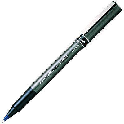 Uni-Ball Deluxe Liquid Ink Rollerball Pen Extra Fine 0.5Mm Blue UB155BL - SuperOffice