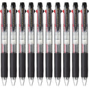 Uni-Ball JetStream Retractable Rollerball 3 Colour 1.0mm Transparent Barrel Box 10 SXE3400-10 (Box 10) - SuperOffice