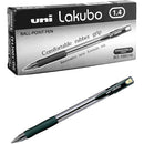Uni-Ball Lakubo SG-100 Ballpoint Pen Medium 1.4mm Broad Black Box 12 SG100BBK (Box 12) - SuperOffice