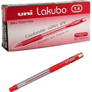 Uni-Ball Lakubo SG-100 Ballpoint Pen Medium 1.4mm Broad Red Box 12 SG100BR (Box 12) - SuperOffice