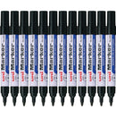 Uni-Ball Permanent Markers 520 Bullet Tip 3mm Black Box 12 520BK (Box 12) - SuperOffice