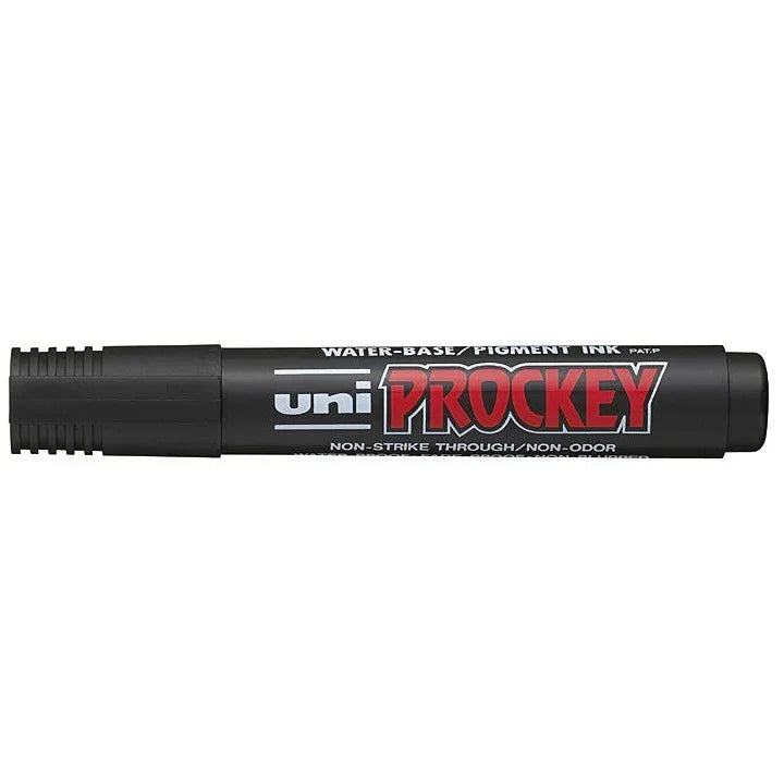 Uni-Ball PM-122 Prockey Permanent Markers Bullet 1.8mm Black Box 12 PM122BK (Box 12) - SuperOffice