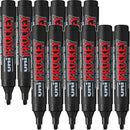 Uni-Ball PM-126 Prockey Permanent Markers Chisel 5.7mm Black Box 12 PM126BK (Box 12) - SuperOffice