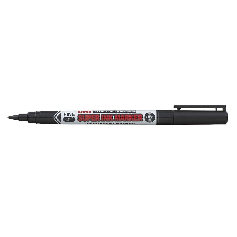 Uni-Ball PNA-125 Super Ink Permanent Marker Fine Black Box 12 PNA125BK (Box 12) - SuperOffice