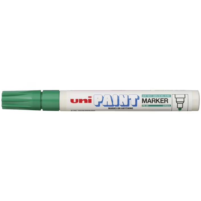 Uni-Ball PX-20 Paint Marker Bullet Tip 2.2mm Green UNI PX20 Box 12 PX20GN (Box 12) - GREEN - SuperOffice