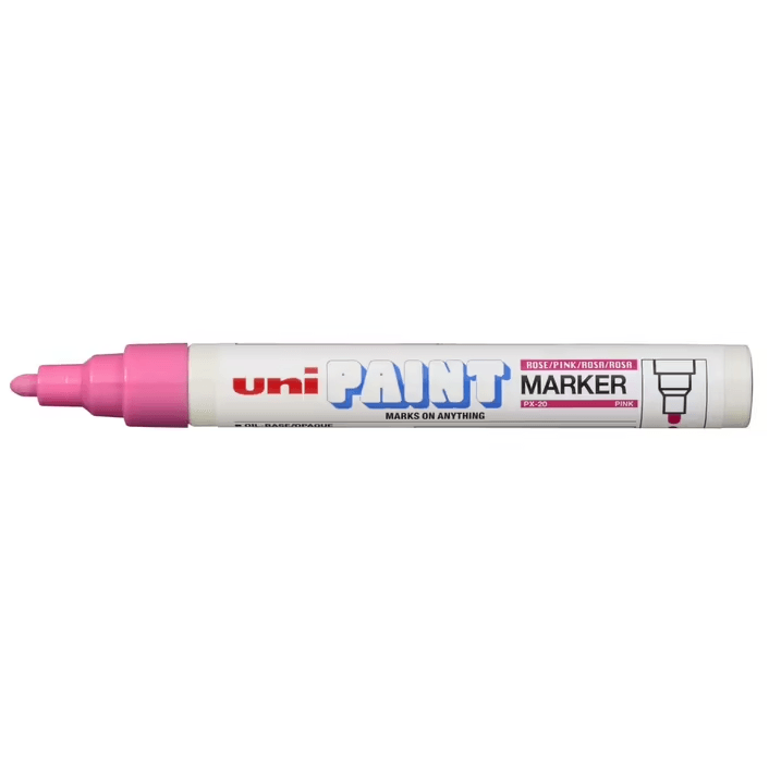 Uni-Ball PX-20 Paint Marker Bullet Tip 2.2mm Pink UNI PX20 Box 12 PX20PK (Box 12) - PINK - SuperOffice
