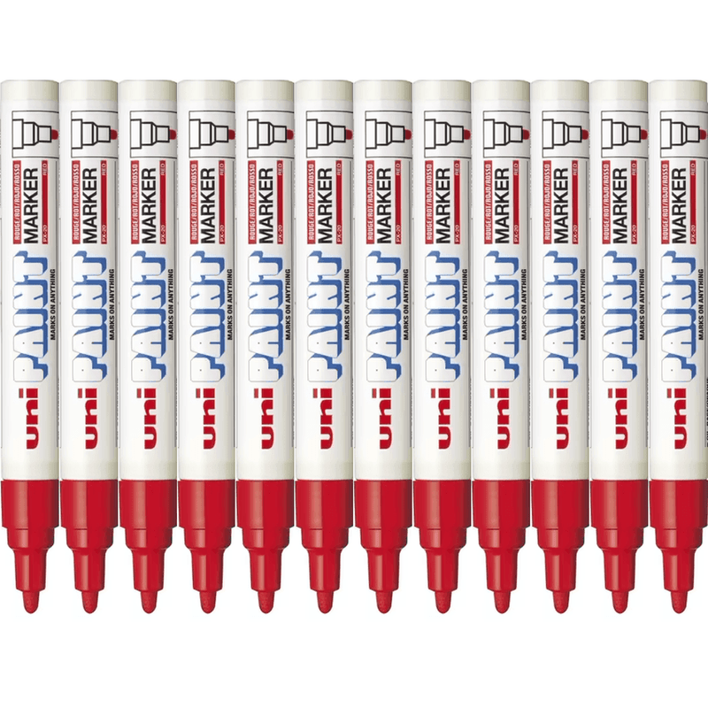Uni-Ball PX-20 Paint Marker Bullet Tip 2.2mm Red UNI PX20 Box 12 PX20R (Box 12) - RED - SuperOffice
