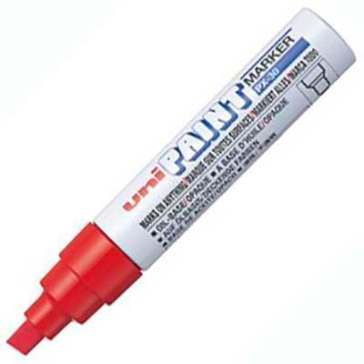 Uni-Ball Px-30 Paint Marker Chisel Tip 8Mm Red PX30BRD - SuperOffice